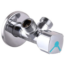 Кран шаровой угловой двойной ARCO 1/2″х 3/4″х3/4″ A80TWIN CQ4107 (000019851)