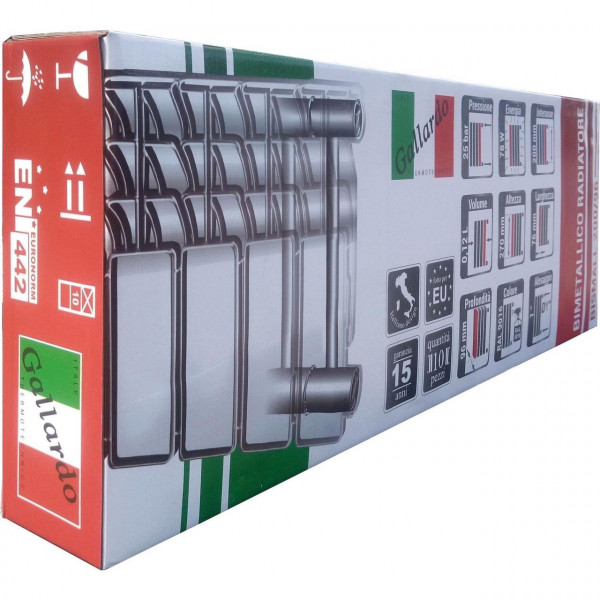 Радиатор биметаллический секционный GALLARDO BISMALL 200/96 (кратно 10) (000020218)