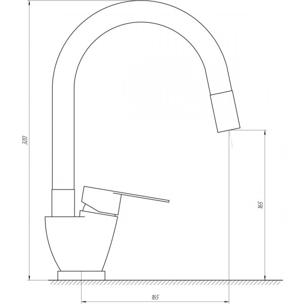 Смеситель для кухни MixMIRA MSM-203SW (000020482)