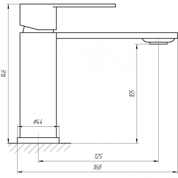 Змішувач для умивальника Globus Lux RING SR-101 (000020887)