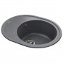 Гранитная мойка Globus Lux ARNO серый металлик 620х500мм-А0003 (000020965)