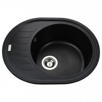 Гранитная мойка Globus Lux ARNO черный металлик 620х500мм-А0001 (000020966)