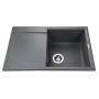 Гранитная мойка Globus Lux KOMO серый металлик 790х500мм-А0003 (000021039)