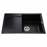 Гранитная мойка Globus Lux KOMO черный 790х500мм-А0002 (000021041)