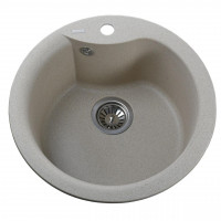 Гранитная мойка Globus Lux ORTA песчаный 485мм-А0004 (000021053)