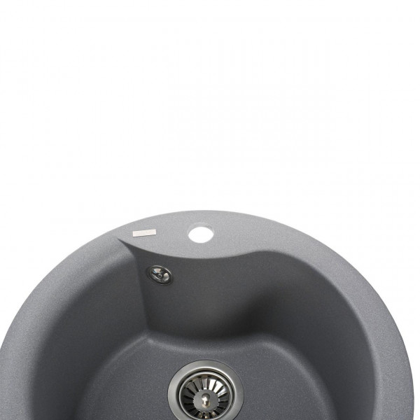 Гранітна мийка Globus Lux ORTA сірий металік 485мм-А0003 (000021054)