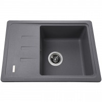 Гранітна мийка Globus Lux MONO сірий металік 620х435мм-А0003 (000021060)