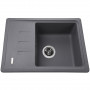 Гранітна мийка Globus Lux MONO сірий металік 620х435мм-А0003 (000021060)