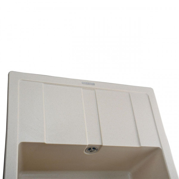 Гранітна мийка Globus Lux ONE слонова кiстка 650х500 (000021067)