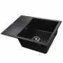 Гранітна мийка Globus Lux ONE чорний 650х500мм-А0002 (000021068)