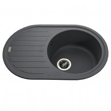 Гранітна мийка Globus Lux OHARA сірий металік 770х500мм-А0003 (000021078)