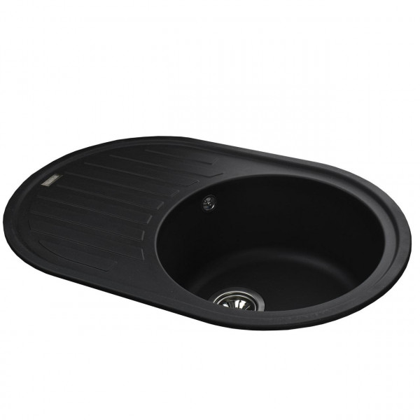 Гранітна мийка Globus Lux OHARA чорний 770х500мм-А0002 (000021080)