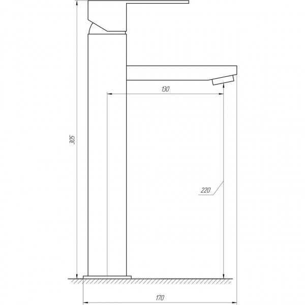 Смеситель для умывальника Globus Lux SICILIA SBQ-201-BB (000021170)