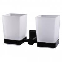 Стакан подвійний TOPAZ TКВ 9928A-BL чорний (000021252)