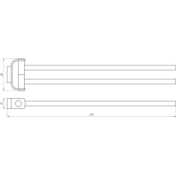 Держатель для полотенец TOPAZ TКВ 8331 (000021348)