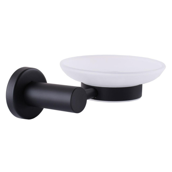 Мыльница Globus Lux BS8408 черная матовая SUS304 (000021388)