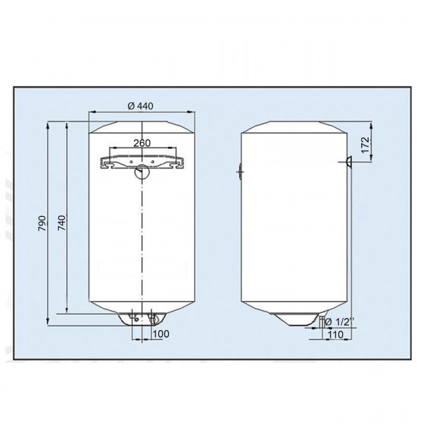 Водонагреватель LEOV EL 80 l (21566) (000021566)