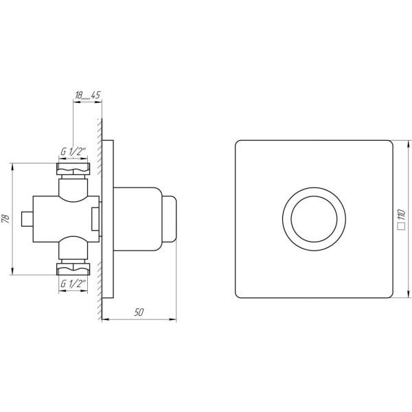 Кран-дозатор для писсуара и душа TREMOLADA ТREMO 467 (000000545)