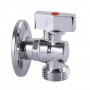 Кран шаровый угловой для стиральной машины SOLOMON 1/2″х3/4″ A7172 (000000702)