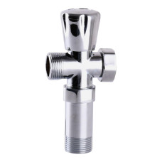 Кран вентильный для стиральной машины SELBA 3/4″x3/4″x3/4″ с удлинителем A7250 (000000709)