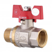 Кран кульовий прямий SOLOMON 3/4″ ЗВ КБ PN40 B1008 (000000747)