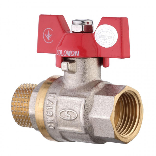 Кран шаровый прямой SOLOMON 3/4″ НВ КБ PN40 B1008 (000000747)