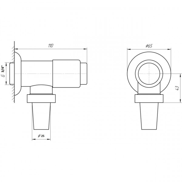 Кран-дозатор для унитаза TREMOLADA ТREMO-472 (000000754)