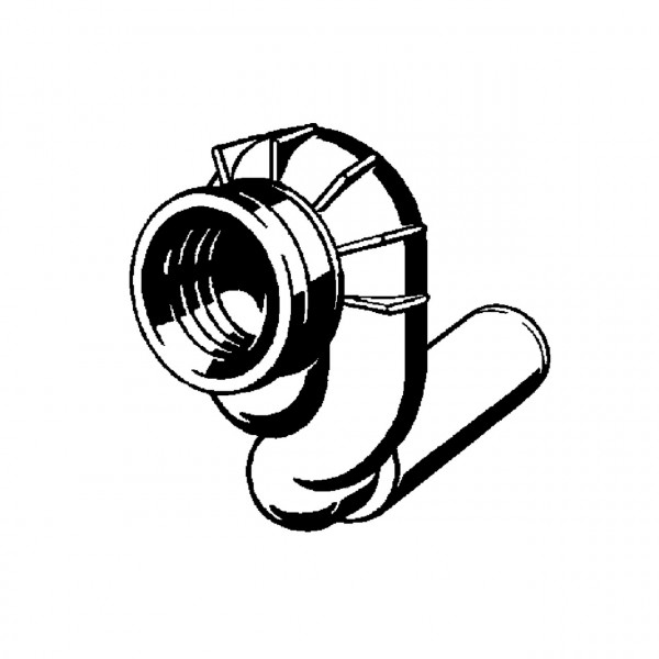 Сифон для писсуара боковой VIEGA пластик встроенный боковой 90° (жолтый) 492465 (000000818)