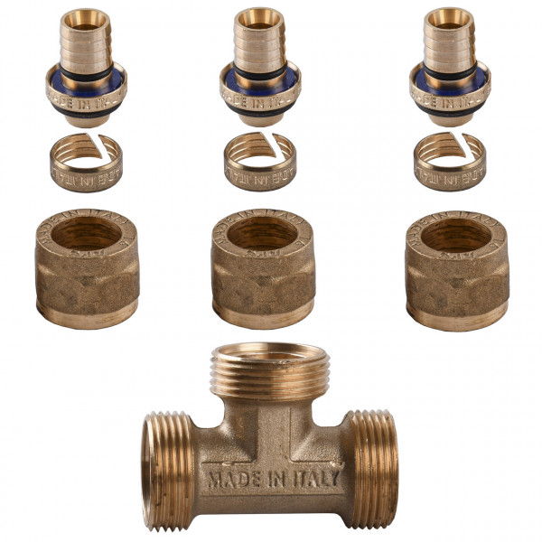 Тройник промежуточный APE ITALY 731 L 20x20x20 (000000855)