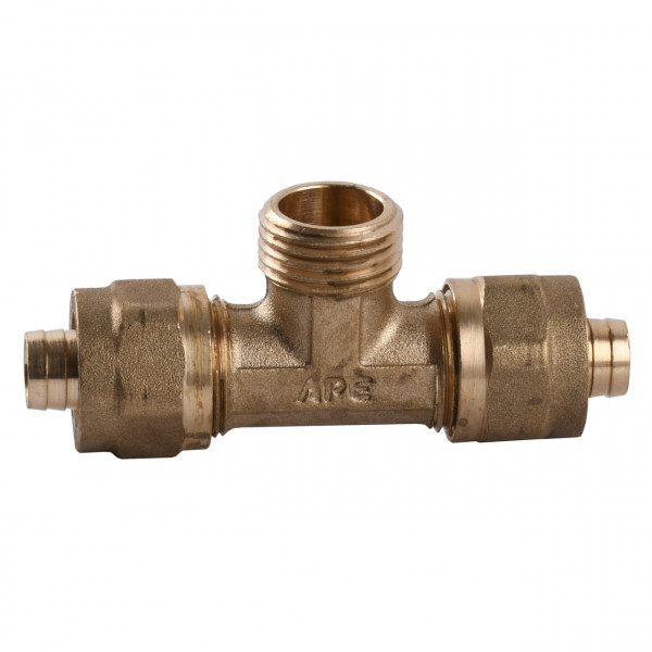 Тройник с наружной резьбой APE ITALY 733 L 16x1/2″x16 (000000860)