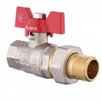 Кран шаровый прямой с американкой SOLOMON 1/2″ УСИЛЕННЫЙ 0021042 (000000927)