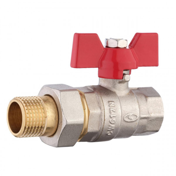 Кран кульовий прямий з американкою SOLOMON 1/2″ ПОСИЛЕНИЙ 0021042 (000000927)