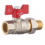Кран шаровый прямой с американкой SOLOMON 1/2″ УСИЛЕННЫЙ 0021042 (000000927)