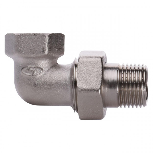 Сгон-американка угловой SOLOMON 1/2″ НИКЕЛЬ 1600 (000001055)