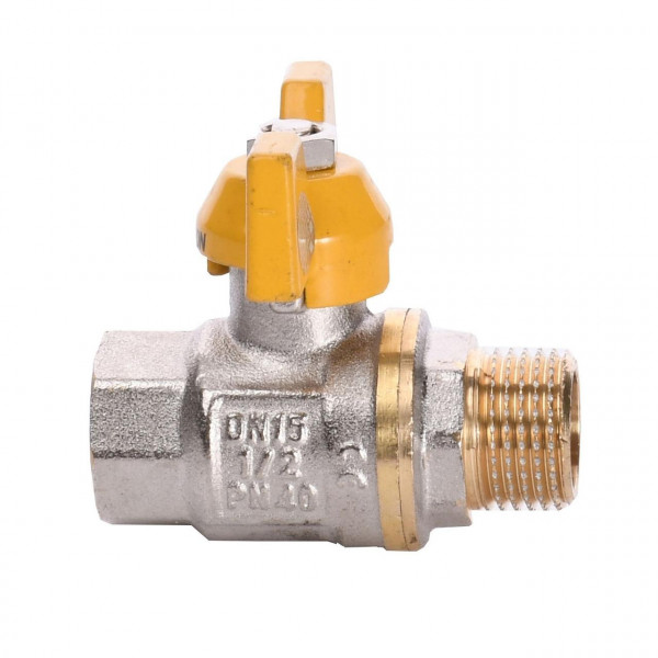 Кран кульовий прямий SOLOMON 1/2″ ЗВ ЖБ PN40 B1008 (000001321)