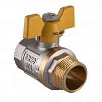Кран кульовий прямий SOLOMON 3/4″ ЗВ ЖБ PN40 B1008 (000001392)