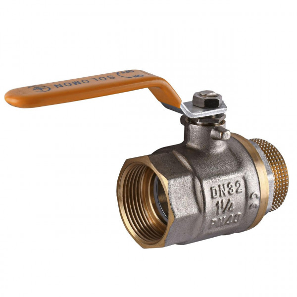 Кран кульовий прямий SOLOMON 1 1/4″ ЗВ ЖР PN40 В1002FM (000001494)