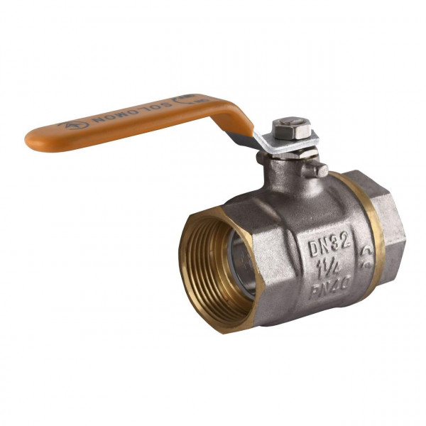 Кран шаровый прямой SOLOMON 1 1/4″ ВВ ЖР PN40 В1001 (000001495)