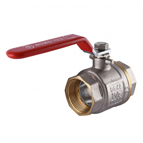 Кран кульовий прямий SOLOMON 1 1/2″ ВВ КР PN40 В1001 (000001499)