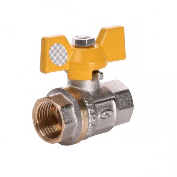 Кран шаровый прямой SOLOMON 1/2″ ВВ ЖБ PN40 B1007 (000001504)