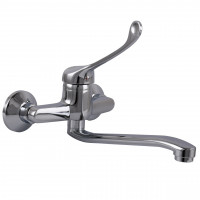 Змішувач для кухні Globus Lux CLINIC GLCA-1044 зі стіни L250мм Ліктьовий D40 (000001684)