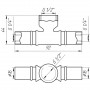 Тройник с внутренней резьбой пресс APE ITALY AP 132 16х1/2″х16 (000001727)
