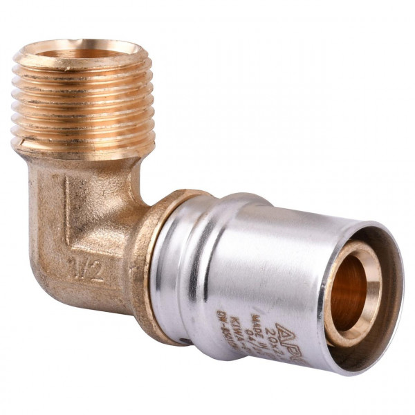 Уголок с наружной резьбой пресс APE ITALY AP 153 1/2″х20 (000001735)