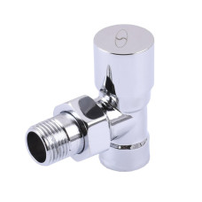 Кран вентильный угловой с американкой SOLOMON 1/2″ CHROM 1844 п/ключ (000002164)