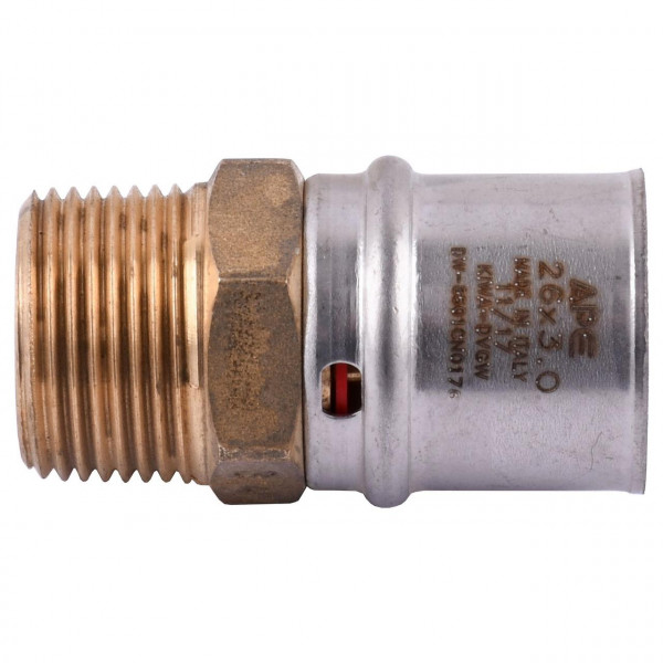 Муфта с наружной резьбой пресс APE ITALY AP 101 3/4″х26 (000002182)