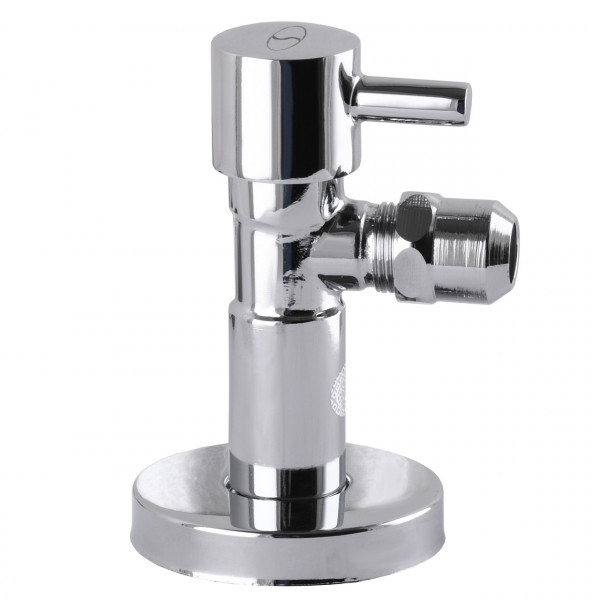 Кран полуоборотный угловой с цангой SOLOMON 1/2″х 3/8″ Lazer 7076 (000002250)