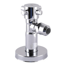 Кран полуоборотный угловой с цангой SOLOMON 1/2″х 3/8″ Retro 7077 (000002252)