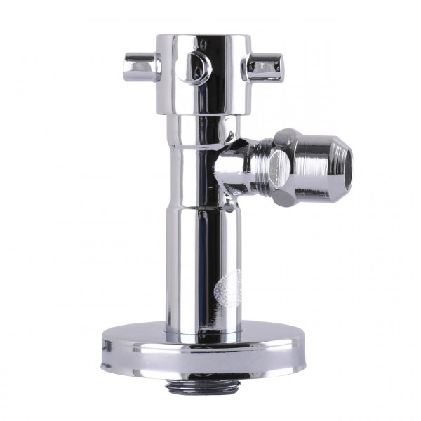 Кран полуоборотный угловой с цангой SOLOMON 1/2″х 3/8″ Retro 7077 (000002252)