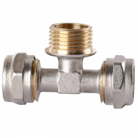 Тройник с наружной резьбой NTM NF-1019 16х1/2″х16 (000002590)