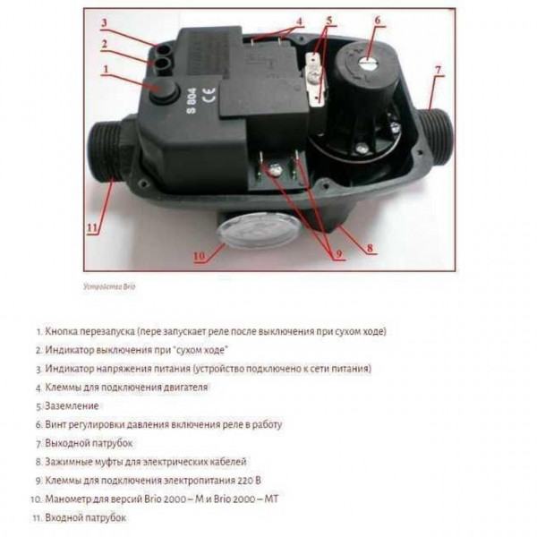 Захист сухого ходу Brio 2000 автомат (000004026)